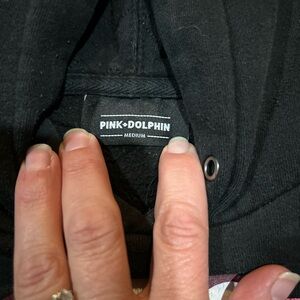 Men’s pink dolphin hoodie